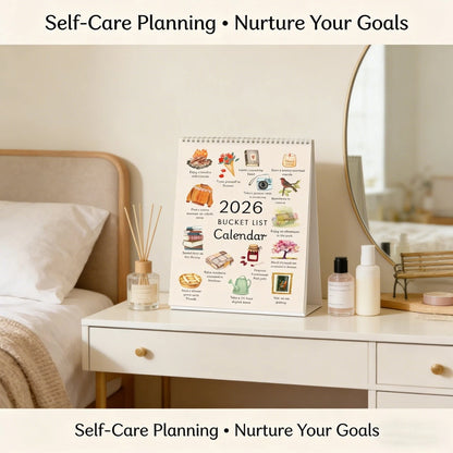 2026 Bucket List Spiral Calendar